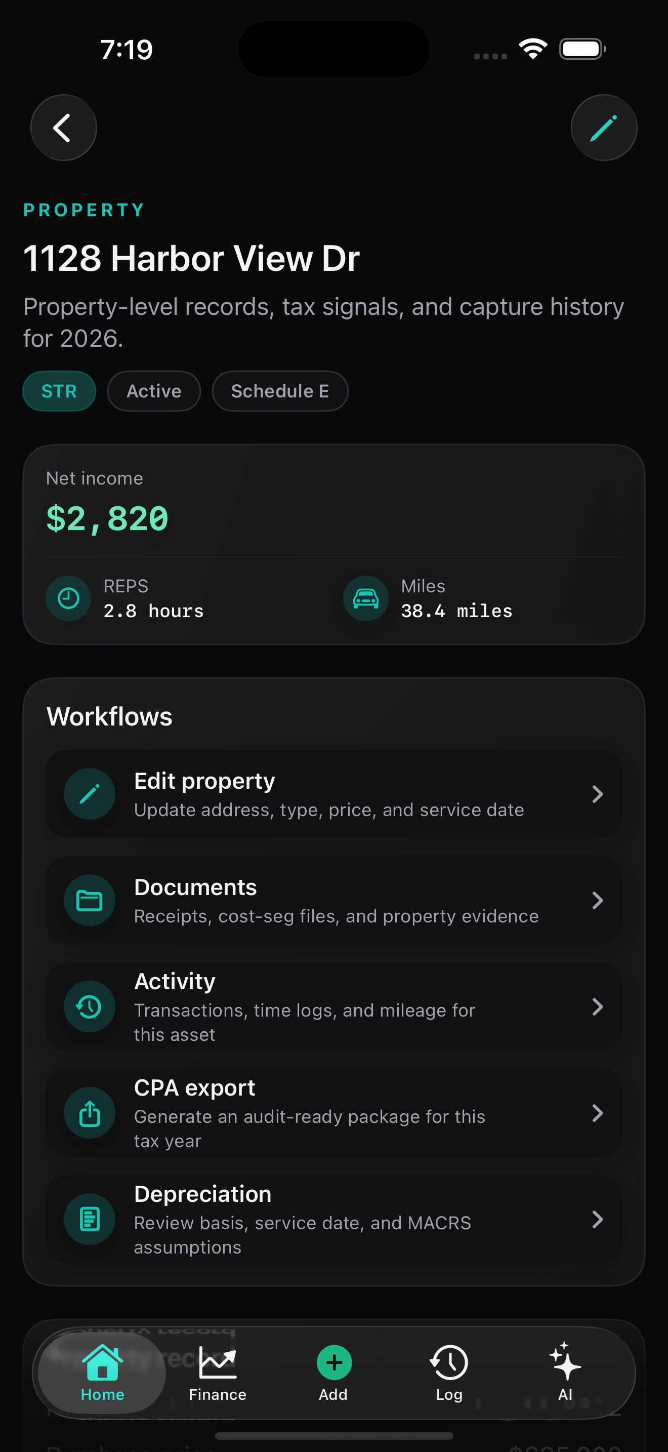 Revestor property overview